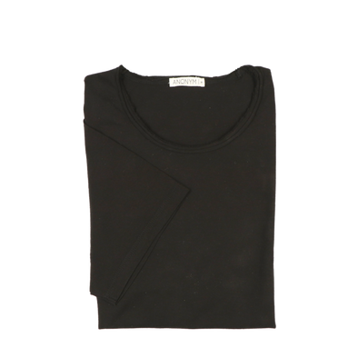 Black casual t-shirt ANONYM