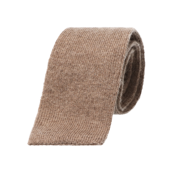 Camel cashmere tie ROSI