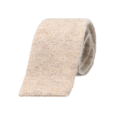 Light beige cashmere tie ROSI