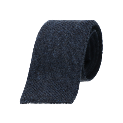 Dark blue cashmere tie ROSI